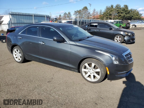 2015 Cadillac ATS Standard AWD with VIN 1G6AG5RX8F0135123, listed as a Copart auction lot 87646585 with 130,446 mi miles and Salvage title. Bid and sale history available at DreamBid. Image 4.