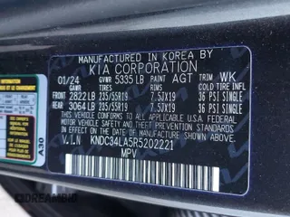 2024 Kia EV6 Wind with VIN KNDC34LA5R5202221, listed as a Copart auction lot 79835414 with 7,094 mi miles and Clean Title. Bid and sale history available at carsss.com. Image 14.