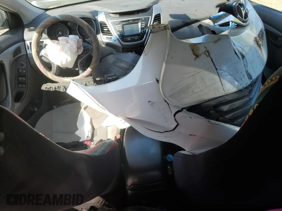 2015 Hyundai Elantra SE with VIN 5NPDH4AE7FH555616, listed as a Copart auction lot 53626195 with 162,927 mi miles and Salvage Title. Bid and sale history available at DreamBid. Image 8.