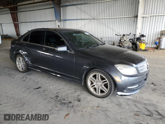 2010 Mercedes-Benz C 300 Sport with VIN WDDGF5EB8AR122824, listed as a Copart auction lot 64287005 with 117,892 mi miles and Salvage title. Bid and sale history available at DreamBid. Image 4.