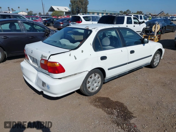 2000 Honda Civic LX with VIN 2HGEJ6673YH502410, listed as a IAAI auction lot 41992745 with 173,958 mi miles. Bid and sale history available at carsss.com. Image 4.