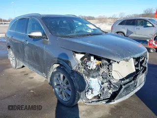 2018 Kia Sorento SX with VIN 5XYPKDA56JG387546, listed as a IAAI auction lot 41654864 with 120,611 mi miles and . Bid and sale history available at carsss.com. Image 1.