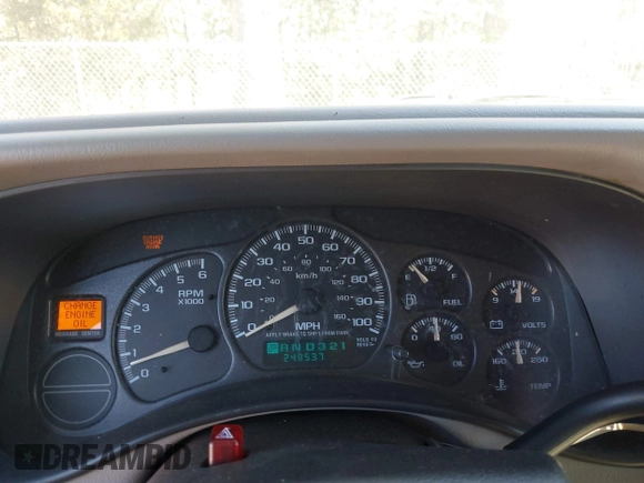 2002 Chevrolet Suburban LS with VIN 1GNFK16Z02J194579, listed as a IAAI auction lot 41753261 with 248,537 mi miles. Bid and sale history available at carsss.com. Image 7.