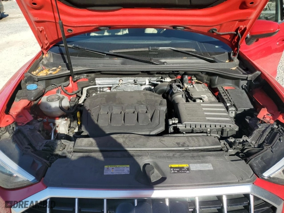 2021 Audi Q3 Premium with VIN WA1AUCF33M1062126, listed as a Copart auction lot 47980435 with 77,600 mi miles and Salvage Title. Bid and sale history available at carsss.com. Image 13.