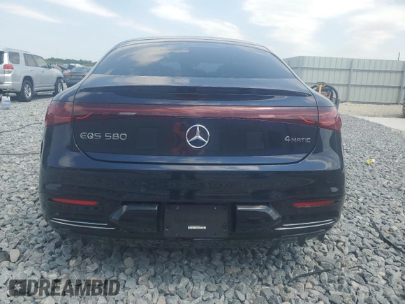 2022 Mercedes-Benz EQS 580 z VIN W1KCG4EB1NA021781, wystawiony jako Copart lot #53314125 z przebiegiem 22 867 mil mil oraz Nie do naprawy. Historia ofert i sprzedaży dostępna na DreamBid. Obrazek 6.