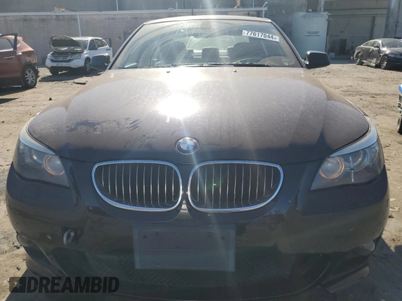 2010 BMW 5 Series 550i with VIN WBANW5C57ACT56922, listed as a Copart auction lot 77617044 with 97,746 mi miles and Clean Title. Bid and sale history available at DreamBid. Image 5.