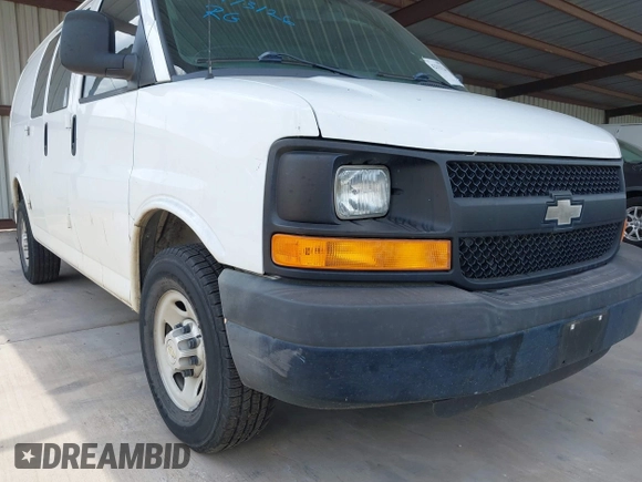 2013 Chevrolet Express Cargo Van with VIN 1GCWGFBAXD1168680, listed as a IAAI auction lot 42113126 with 162,376 mi miles. Bid and sale history available at carsss.com. Image 18.