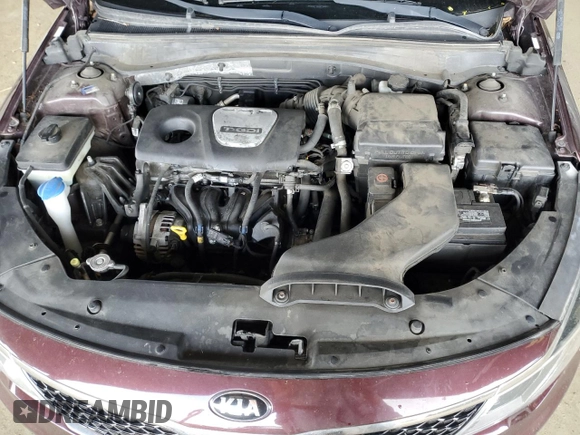 2016 Kia Optima LX Turbo with VIN 5XXGT4L11GG036452, listed as a Copart auction lot 50985605 with 106,581 mi miles and Clean Title. Bid and sale history available at carsss.com. Image 11.