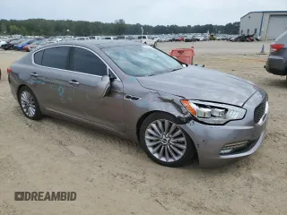 2015 Kia K900 Luxury with VIN KNALW4D42F6020253, listed as a Copart auction lot 72138934 with 112,947 mi miles and Salvage Title. Bid and sale history available at carsss.com. Image 4.