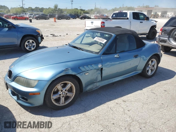 2002 BMW Z3 2.5i with VIN 4USCN33442LM06728, listed as a Copart auction lot 70166964 with 0 mi miles and Clean Title. Bid and sale history available at carsss.com. Image 1.