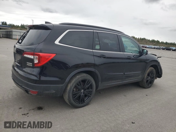 2022 Honda Pilot Special Edition with VIN 5FNYF6H22NB001928, listed as a Copart auction lot 55189035 with 37,354 mi miles and Salvage title. Bid and sale history available at DreamBid. Image 3.