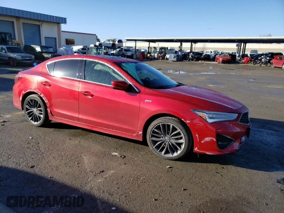 2019 Acura ILX Premium with VIN 19UDE2F83KA010631, listed as a Copart auction lot 43829033 with 64,592 mi miles and . Bid and sale history available at DreamBid. Image 4.