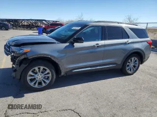2024 Ford Explorer XLT with VIN 1FMSK7DH8RGA67697, listed as a Copart auction lot 46180735 with 908 mi miles and Salvage Title. Bid and sale history available at carsss.com. Image 1.