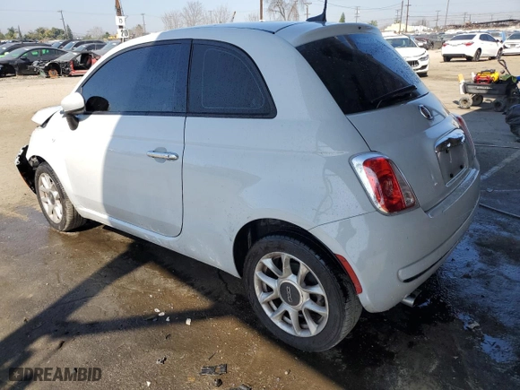 2017 FIAT 500 Pop with VIN 3C3CFFKR9HT700015, listed as a Copart auction lot 46693895 with 89,875 mi miles and Salvage Title. Bid and sale history available at carsss.com. Image 2.