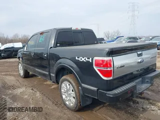 2013 Ford F-150 XL with VIN 1FTFW1ET2DFA66490, listed as a IAAI auction lot 41565863 with 215,421 mi miles. Bid and sale history available at carsss.com. Image 3.