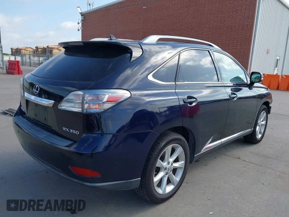 2010 Lexus RX 350 with VIN 2T2ZK1BA0AC011354, listed as a IAAI auction lot 42541510 with 112,749 mi miles and . Bid and sale history available at DreamBid. Image 4.