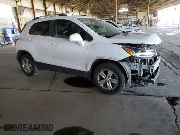 2020 Chevrolet Trax LT with VIN 3GNCJLSBXLL283371, listed as a Copart auction lot 53510385 with 87,582 mi miles and Salvage Title. Bid and sale history available at DreamBid. Image 4.