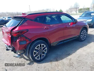 2023 Chevrolet Blazer RS with VIN 3GNKBKRS9PS168281, listed as a IAAI auction lot 41904523 with 28,588 mi miles and . Bid and sale history available at DreamBid. Image 4.