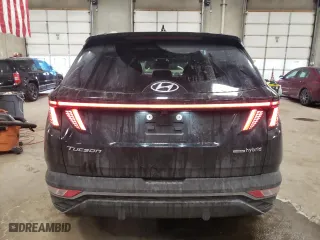 2022 Hyundai Tucson Hybrid SEL Convenience with VIN KM8JFCA11NU026436, listed as a Copart auction lot 44346485 with 55,523 mi miles and Salvage Title. Bid and sale history available at carsss.com. Image 6.