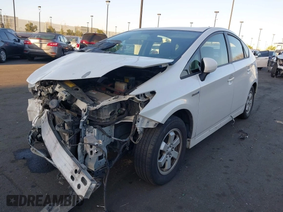 2010 Toyota Prius II with VIN JTDKN3DU9A1082251, listed as a IAAI auction lot 41987821 with 335,889 mi miles. Bid and sale history available at carsss.com. Image 2.