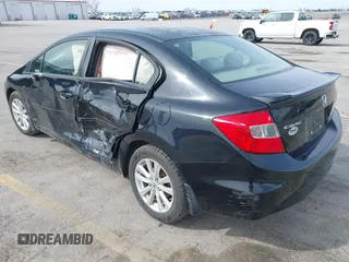 2012 Honda Civic EX with VIN JHMFB2F84CS002015, listed as a IAAI auction lot 41960922 with 188,152 mi miles and . Bid and sale history available at DreamBid. Image 3.