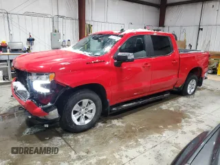 2024 Chevrolet Silverado 1500 LT z VIN 3GCPDDEK8RG166599, wystawiony jako Copart lot #45110255 z przebiegiem 7 055 mil mil oraz Szkoda całkowita • Salvage title. Historia ofert i sprzedaży dostępna na DreamBid. Obrazek 1.
