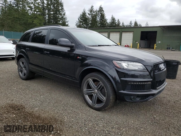 2013 Audi Q7 S line Prestige with VIN WA1DGAFE9DD015594, listed as a Copart auction lot 57185845 with 123,525 mi miles and Clean title. Bid and sale history available at DreamBid. Image 4.