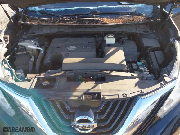 2015 Nissan Murano SL with VIN 5N1AZ2MH9FN273080, listed as a IAAI auction lot 41294316 with 104,236 mi miles. Bid and sale history available at carsss.com. Image 10.