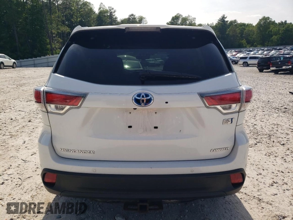 2016 Toyota Highlander Limited with VIN 5TDDCRFH6GS014938, listed as a Copart auction lot 61283725 with 122,063 mi miles and Salvage title. Bid and sale history available at DreamBid. Image 6.