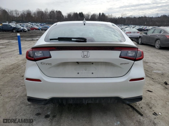 2024 Honda Civic Hatchback Sport with VIN 19XFL2H8XRE000499, listed as a Copart auction lot 43696755 with 0 mi miles and Salvage Title. Bid and sale history available at carsss.com. Image 6.
