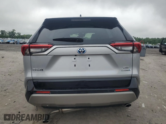 2024 Toyota RAV4 Hybrid XSE with VIN JTME6RFV0RD569013, listed as a Copart auction lot 57239165 with 5,187 mi miles and Salvage title. Bid and sale history available at DreamBid. Image 6.