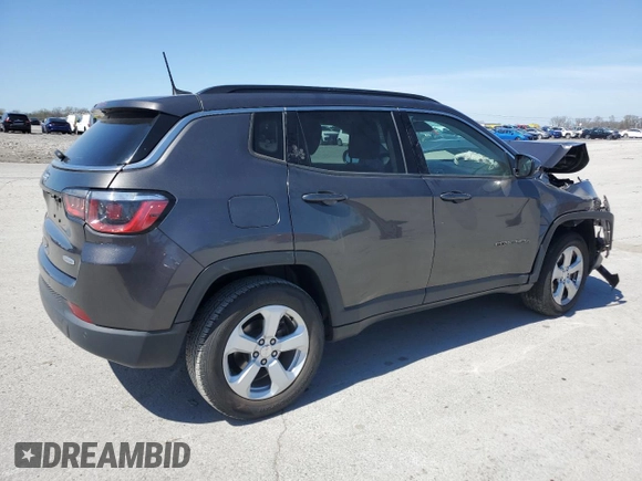 2018 Jeep Compass Latitude with VIN 3C4NJDBB5JT306138, listed as a Copart auction lot 50332855 with 102,844 mi miles and Salvage Title. Bid and sale history available at carsss.com. Image 3.