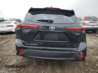 2023 Toyota Highlander Hybrid LE with VIN 5TDBBRCH5PS586128, listed as a Copart auction lot 55253445 with 28,362 mi miles and Salvage title. Bid and sale history available at DreamBid. Image 6.