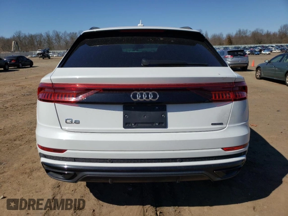 2019 Audi Q8 Premium Plus with VIN WA1EVAF16KD028310, listed as a Copart auction lot 44517773 with 49,088 mi miles. Bid and sale history available at carsss.com. Image 6.