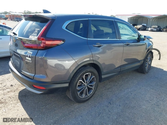 2022 Honda CR-V EX-L with VIN 2HKRW2H80NH616724, listed as a IAAI auction lot 41265908 with 34,806 mi miles. Bid and sale history available at carsss.com. Image 4.