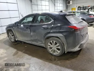 2021 Lexus UX with VIN JTHR9JBH8M2040485, listed as a Copart auction lot 86691384 with 46,907 mi miles and Salvage Title. Bid and sale history available at carsss.com. Image 2.