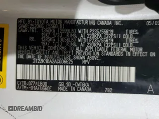 2010 Lexus RX 350 z VIN 2T2ZK1BA2AC006625, wystawiony jako Copart lot #56298785 z przebiegiem 128 683 mil mil oraz Szkoda całkowita • Salvage title. Historia ofert i sprzedaży dostępna na DreamBid. Obrazek 14.