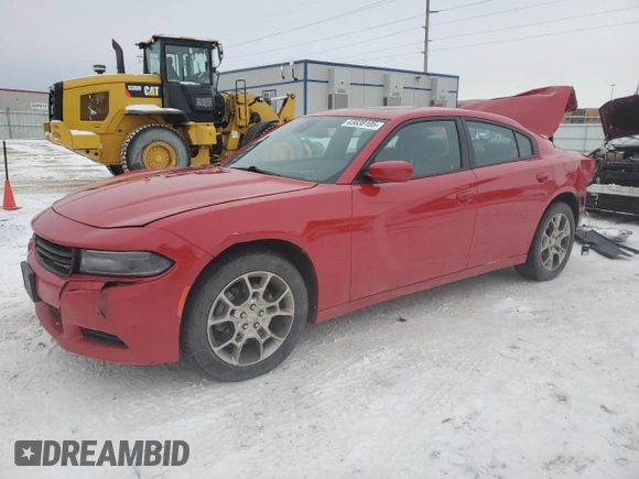 2015 Dodge Charger SXT z VIN 2C3CDXJG2FH746089, wystawiony jako Copart lot #43838105 z przebiegiem Nie podano mil oraz Szkoda całkowita • Salvage title. Historia ofert i sprzedaży dostępna na DreamBid. Obrazek 1.