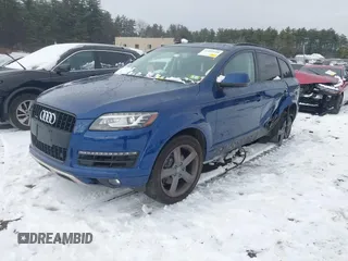 2015 Audi Q7 3.0T Premium Plus with VIN WA1LGAFE7FD018265, listed as a IAAI auction lot 41022440 with 145,874 mi miles. Bid and sale history available at carsss.com. Image 2.