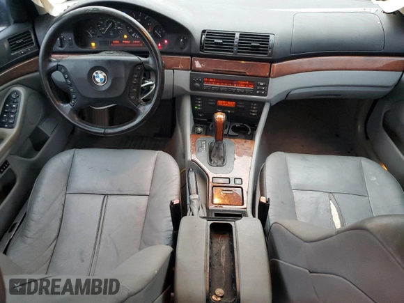 2003 BMW 5 Series 530iA with VIN WBADT63403CK37047, listed as a Copart auction lot 79614074 with 164,261 mi miles and Salvage Title. Bid and sale history available at carsss.com. Image 8.