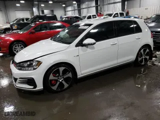 2019 Volkswagen Golf GTI S with VIN 3VW5T7AU1KM035439, listed as a Copart auction lot 36450613 with 34,644 mi miles. Bid and sale history available at carsss.com. Image 1.