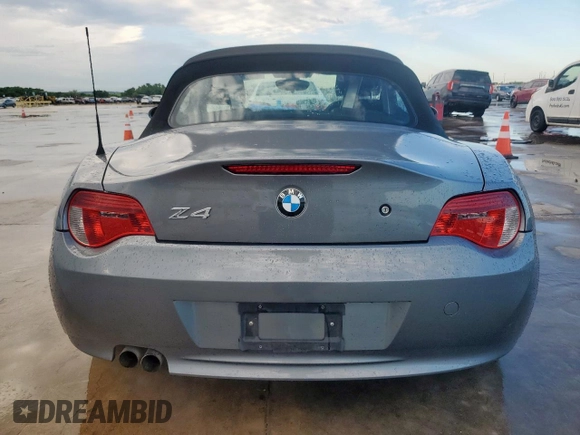 2008 BMW Z4 3.0i with VIN 4USBU33568LW75460, listed as a Copart auction lot 53720855 with 188,105 mi miles and Salvage title. Bid and sale history available at DreamBid. Image 6.
