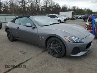 2019 Maserati GranTurismo Convertible Sport with VIN ZAM45VMA4K0315806, listed as a Copart auction lot 52621375 with 12,463 mi miles and Salvage Title. Bid and sale history available at carsss.com. Image 4.