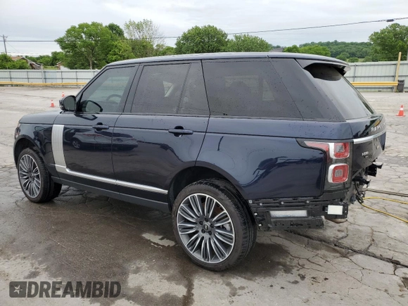 2020 Land Rover Range Rover P525 HSE with VIN SALGS2SE6LA584151, listed as a Copart auction lot 55283835 with 53,622 mi miles and Salvage title. Bid and sale history available at DreamBid. Image 2.