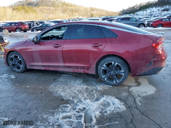 2021 Kia K5 GT-Line with VIN 5XXG64J25MG081652, listed as a Copart auction lot 88806505 with 47,930 mi miles and Salvage Title. Bid and sale history available at carsss.com. Image 2.