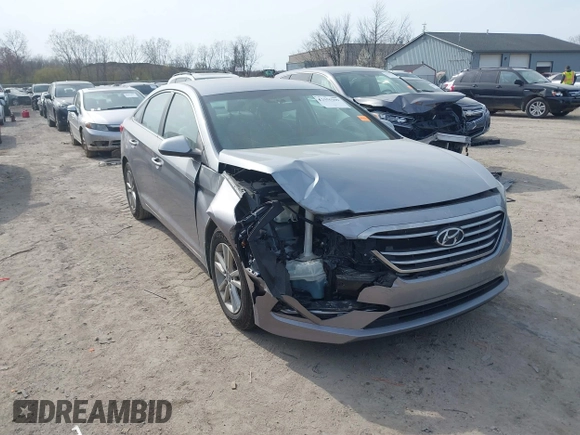 2015 Hyundai Sonata 2.4L SE with VIN 5NPE24AF8FH214899, listed as a IAAI auction lot 42056089 with 76,621 mi miles. Bid and sale history available at carsss.com. Image 1.