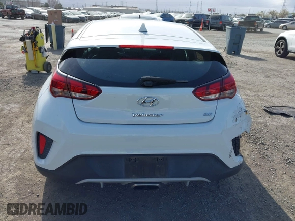 2019 Hyundai Veloster 2.0 with VIN KMHTG6AF4KU019642, listed as a IAAI auction lot 41885392 with 96,340 mi miles. Bid and sale history available at carsss.com. Image 17.