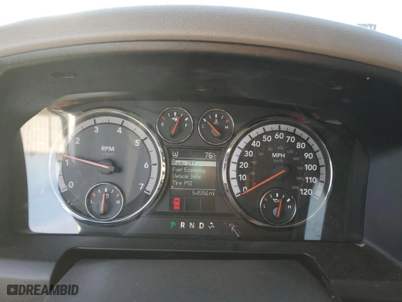 2010 Dodge Ram 1500 SLT with VIN 1D7RB1GT3AS246530, listed as a Copart auction lot 75389734 with 54,566 mi miles and Salvage Title. Bid and sale history available at carsss.com. Image 9.