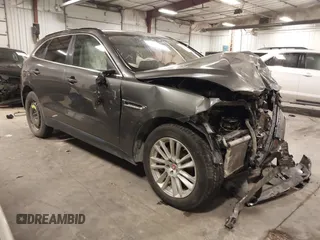 2017 Jaguar F-PACE 20d Prestige with VIN SADCK2BN6HA086744, listed as a IAAI auction lot 40730584 with 105,387 mi miles. Bid and sale history available at carsss.com. Image 1.