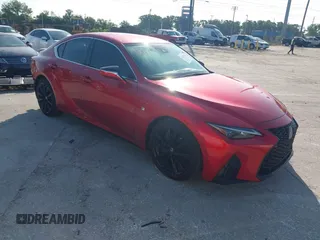 2021 Lexus IS 350 F Sport z VIN JTHGZ1B27M5041855, wystawiony jako IAAI lot #41924262 z przebiegiem 92 760 mil mil oraz . Historia ofert i sprzedaży dostępna na DreamBid. Obrazek 1.